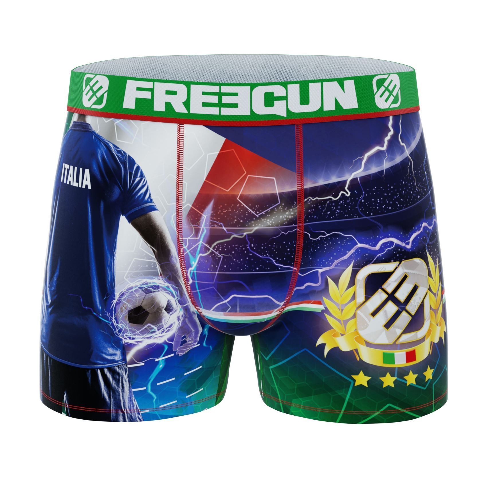 Billede af Drenge Microfiber Boxershorts - Fodbold Italien - Freegun